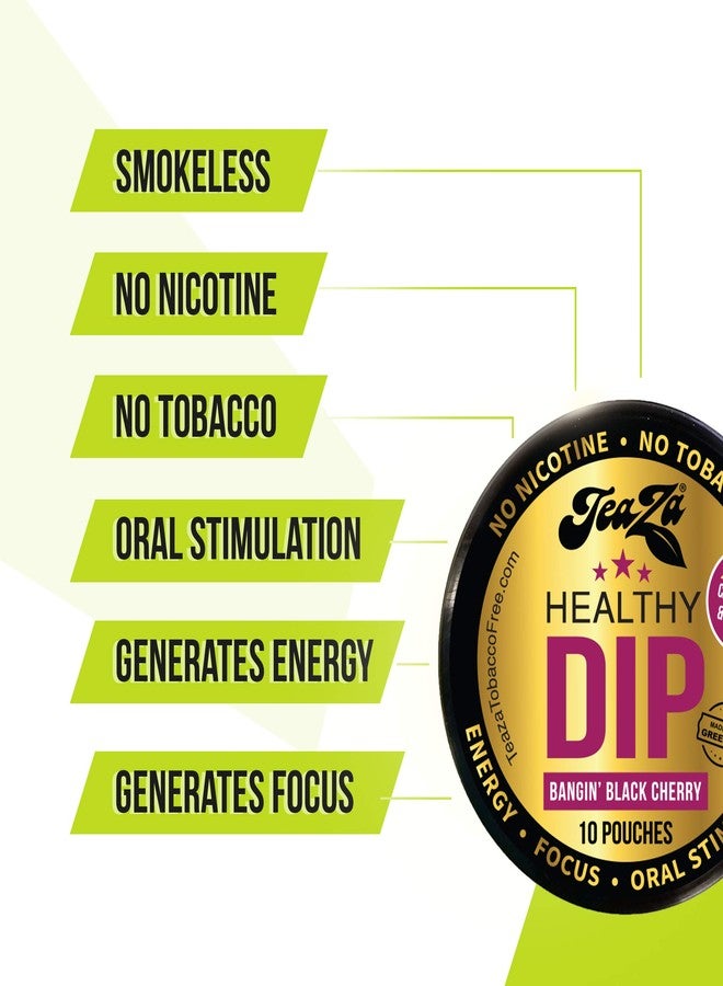 Teaza Herbal Energy Pouch Mixed 4 Pucks Banging Black Cherry Tobacco Replacement - Image 5